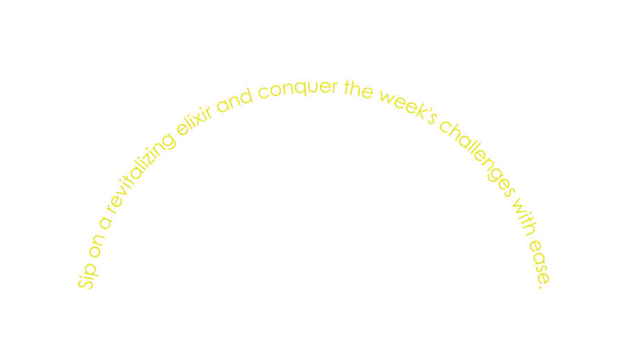 Sip on a revitalizing elixir and conquer the week s challenges with ease